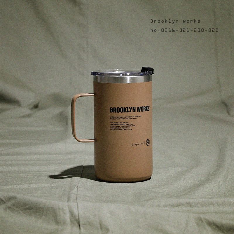 DOUBLE WALL MUGCUP 茶色×２個セット